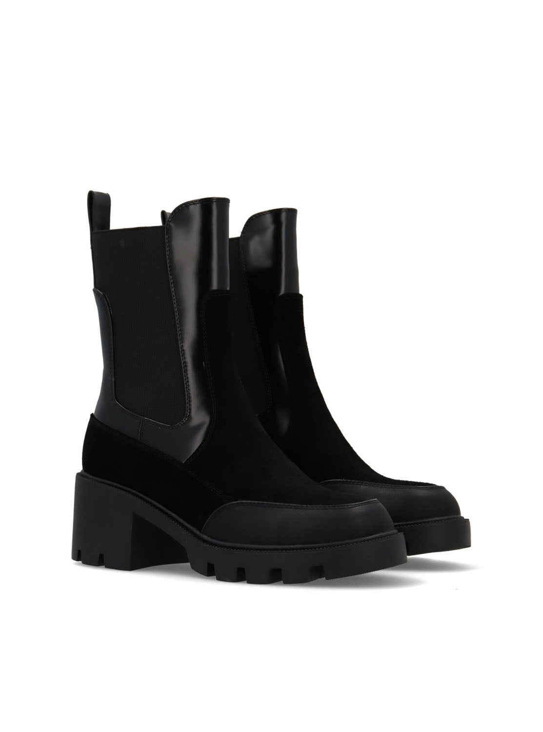 Botín chelsea track negro