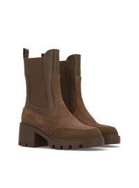 Botín chelsea track taupe