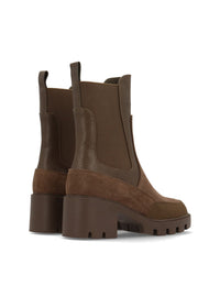 Botín chelsea track taupe