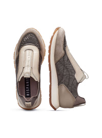 Deportivo elásticos piel combi taupe