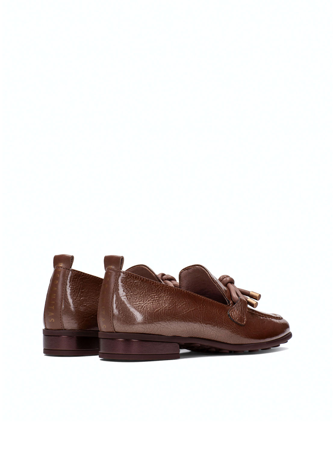 Mocasín nudo piel avellana