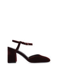 Salón pulsera terciopelo burdeos