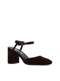 Salón pulsera terciopelo burdeos