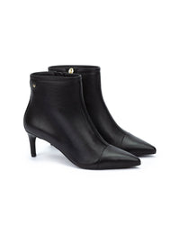 Botín tacón "FONTE" piel negro