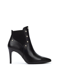 Botín tacón "THELMA" piel negro