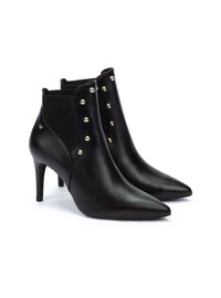 Botín tacón "THELMA" piel negro