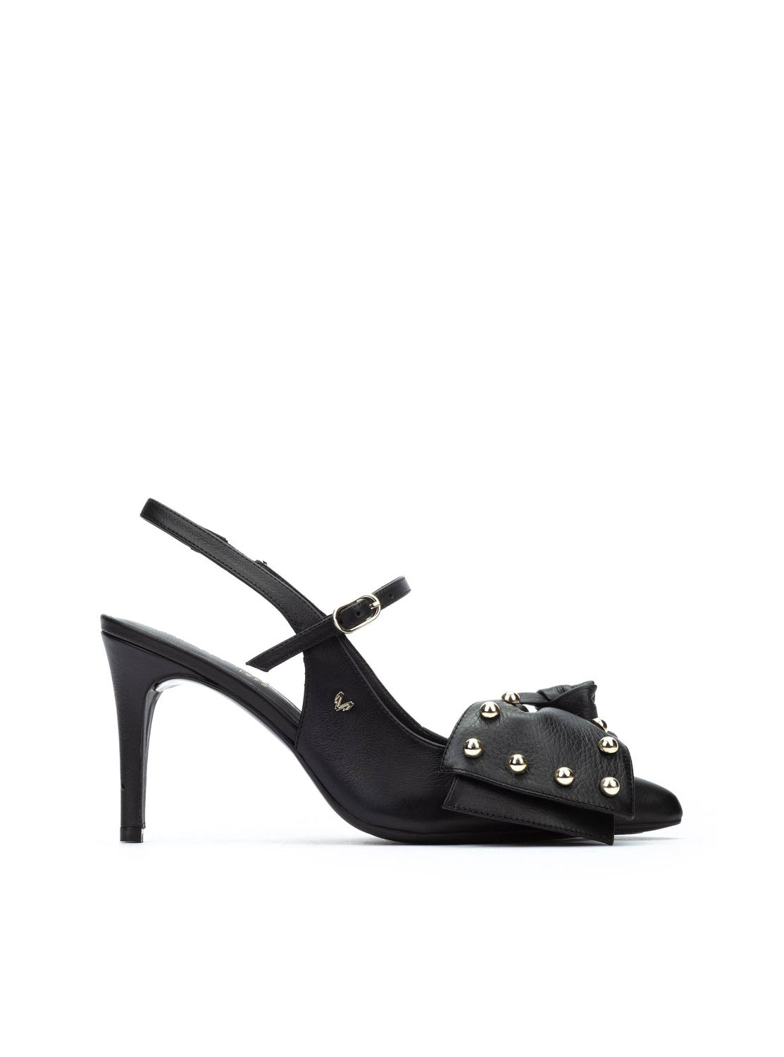 Salón "THELMA" maxi lazo piel negro