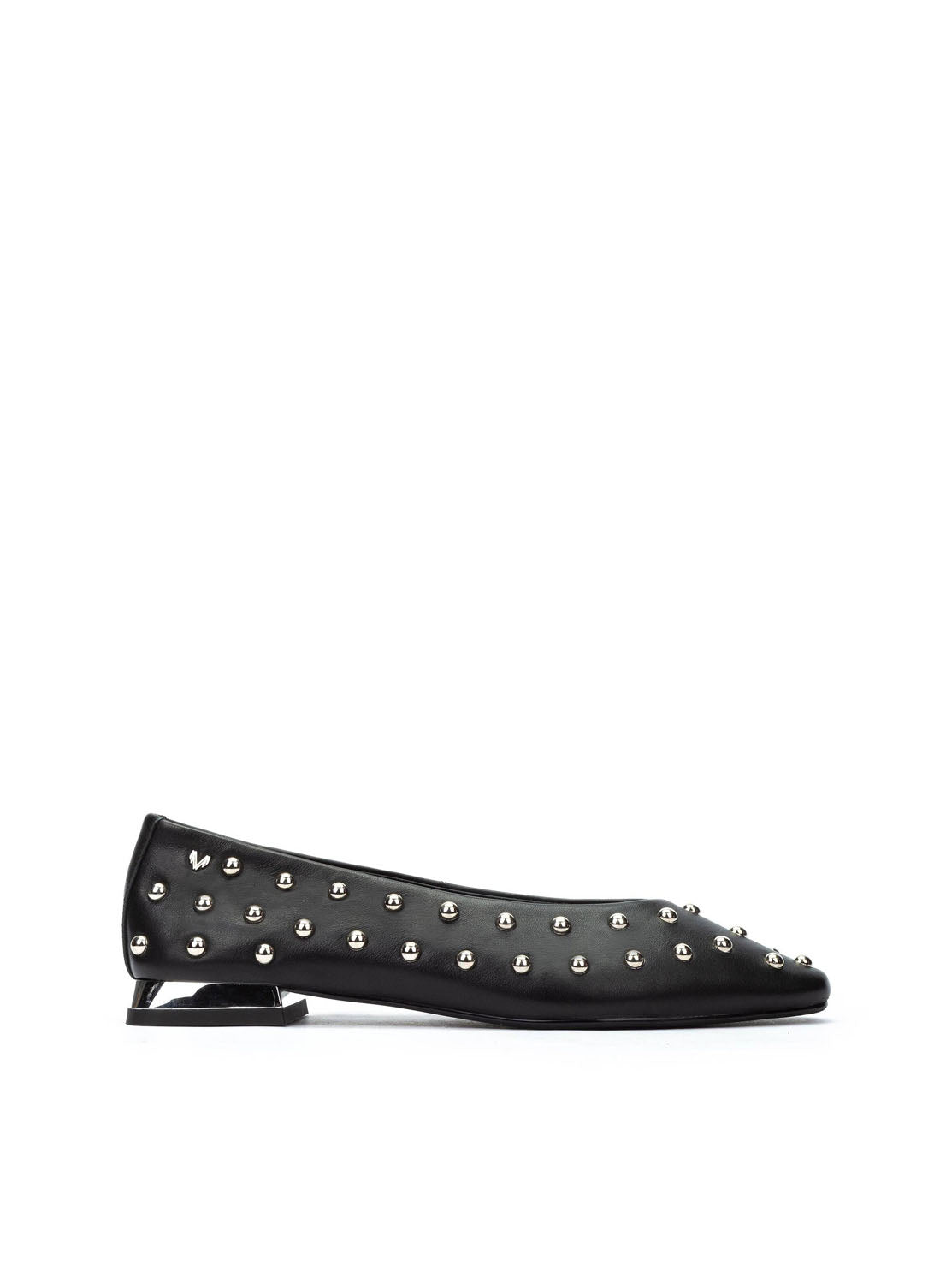 Bailarina basic tachas piel negro