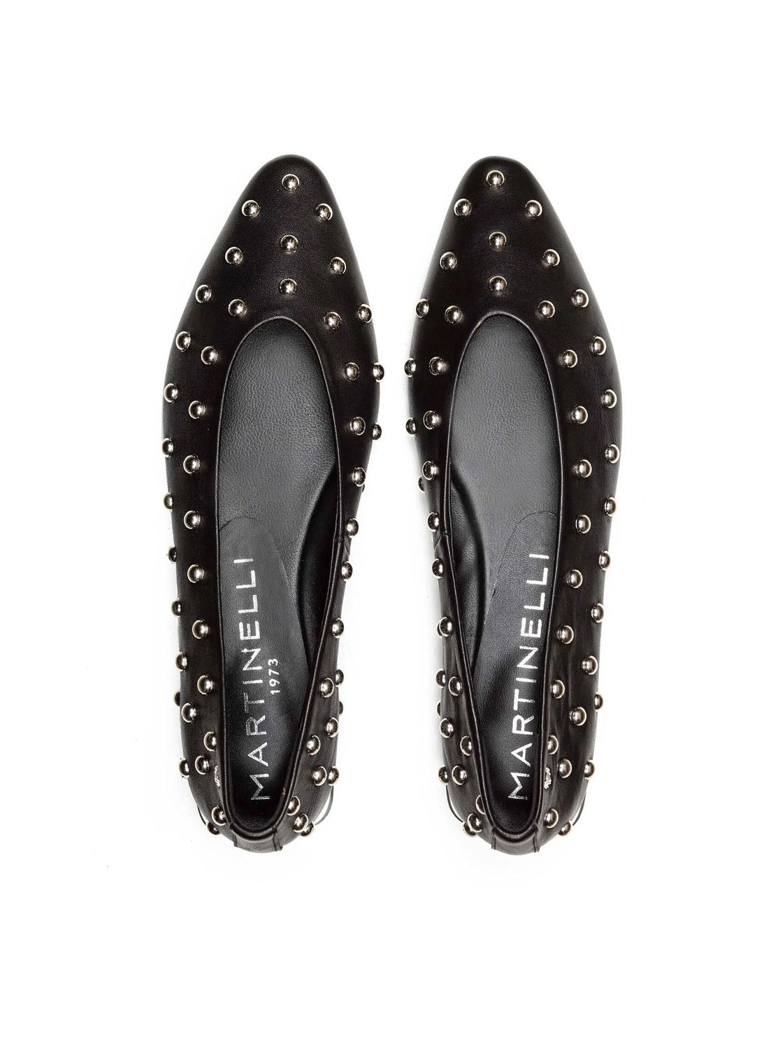 Bailarina basic tachas piel negro