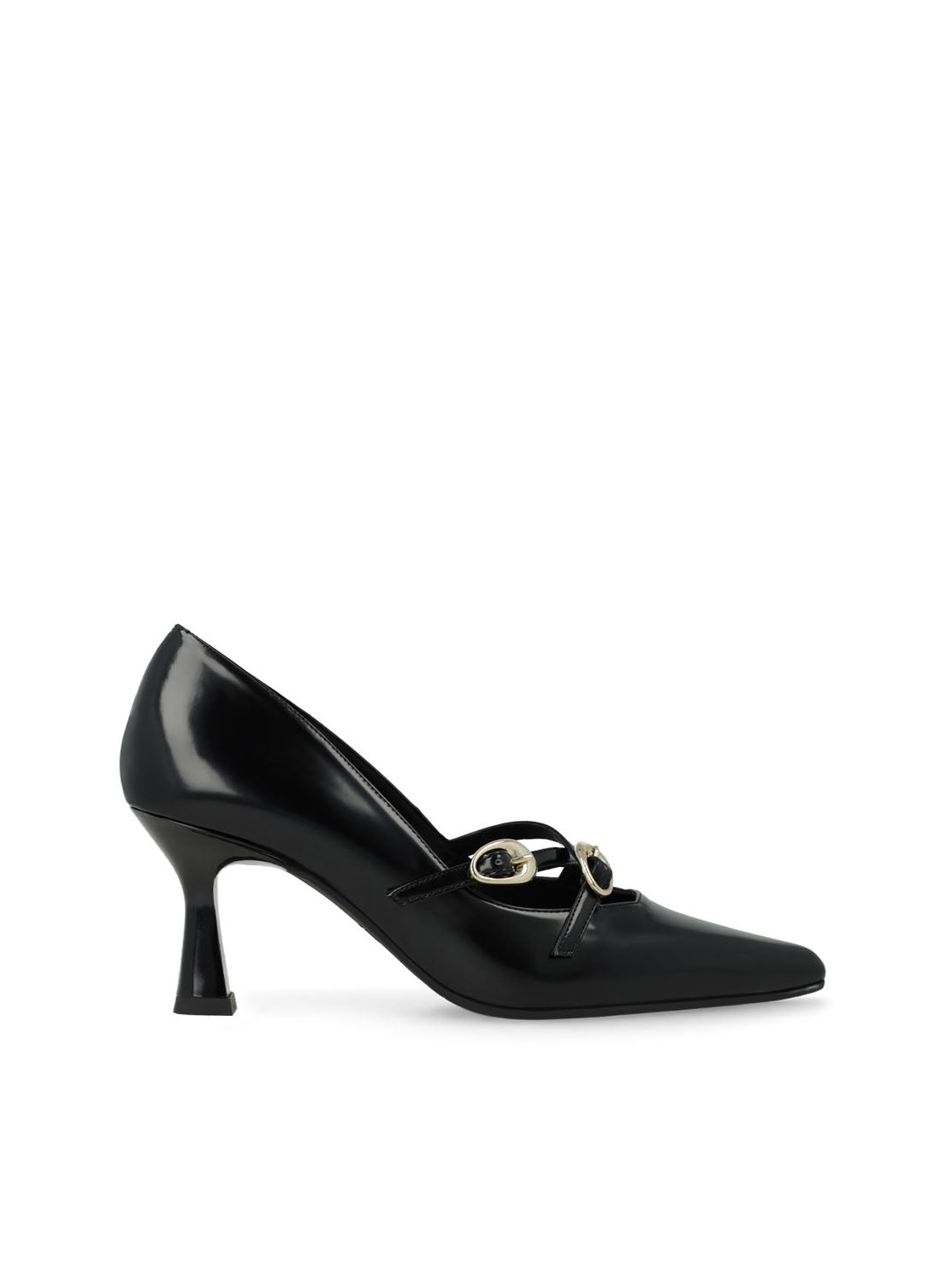 Salón tacón "GUMER" piel negro