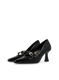 Salón tacón "GUMER" piel negro