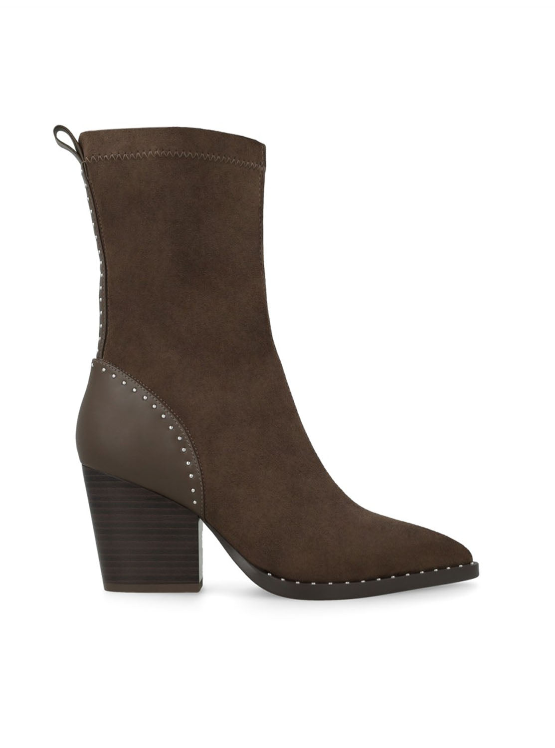 Botín cowboy antelina marrón