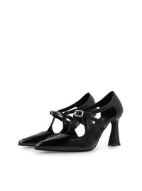 Salón "RODENAS" piel charol negro