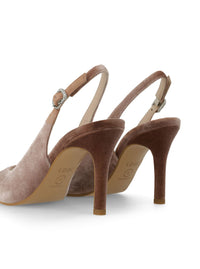 Salón destalonado "SILUA" velvet rosa