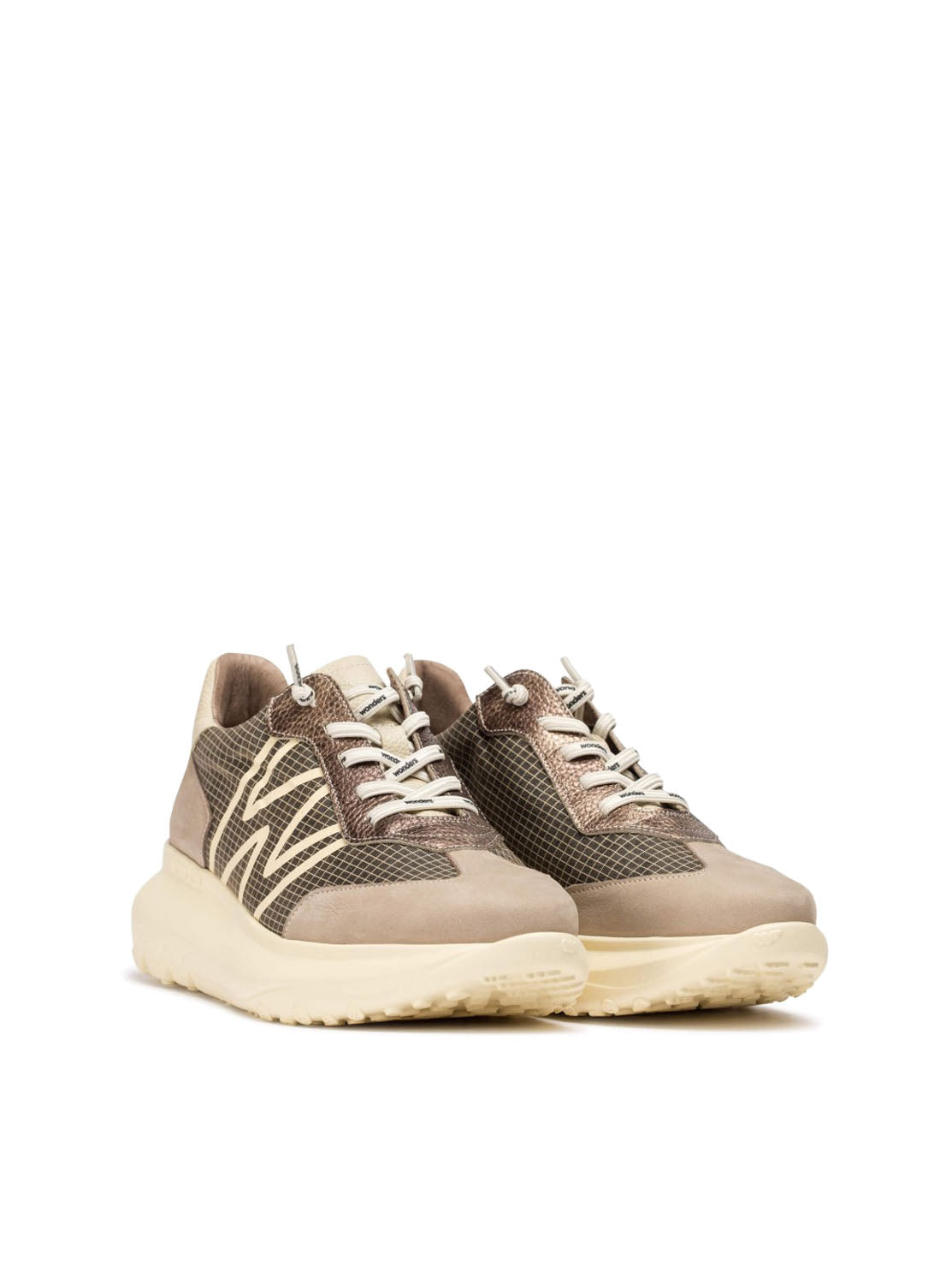 Deportivo "ULTRAFLY" piel taupe