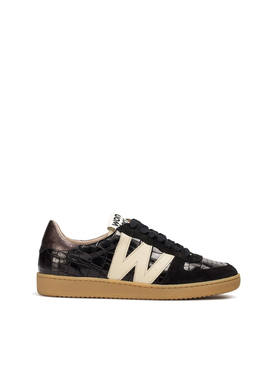 Deportivo retro piel coco negro