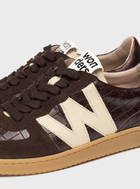 Deportivo retro piel coco marrón