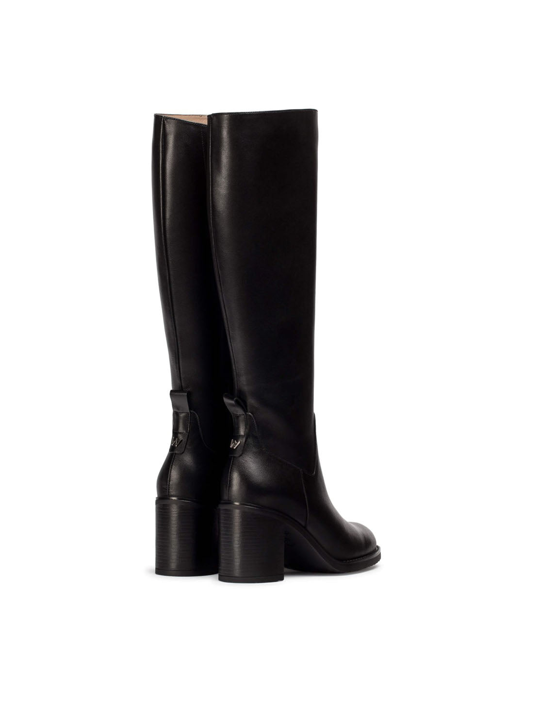 Bota alta "REMACHE" piel negro