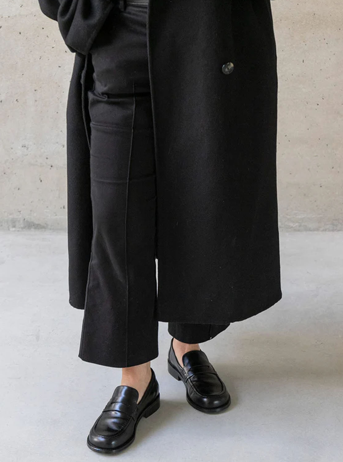 Mocasín "LOUISA" antifaz piel negro