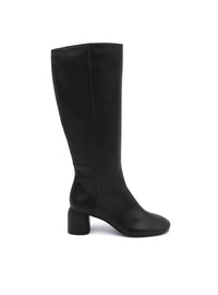 Bota alta basic piel negro
