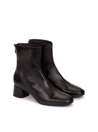 Botín tacón basic piel negro