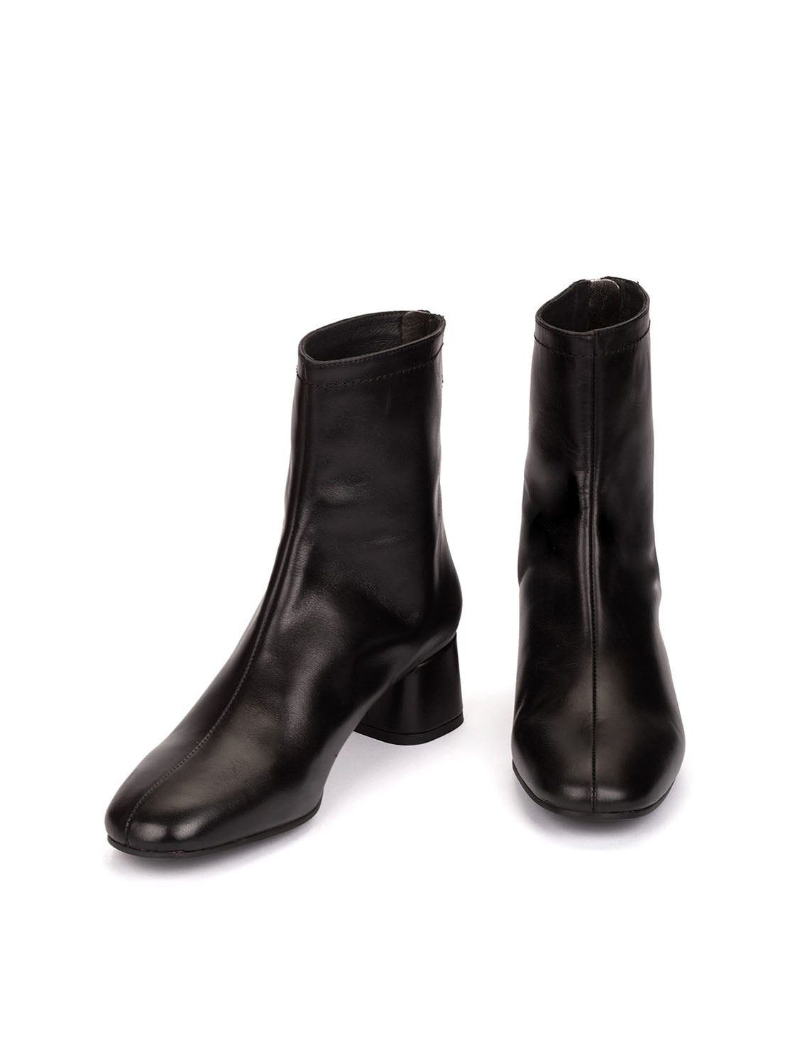 Botín tacón basic piel negro