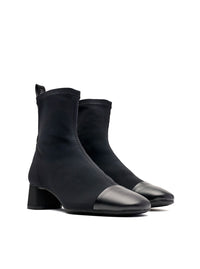 Botín licra puntera negro