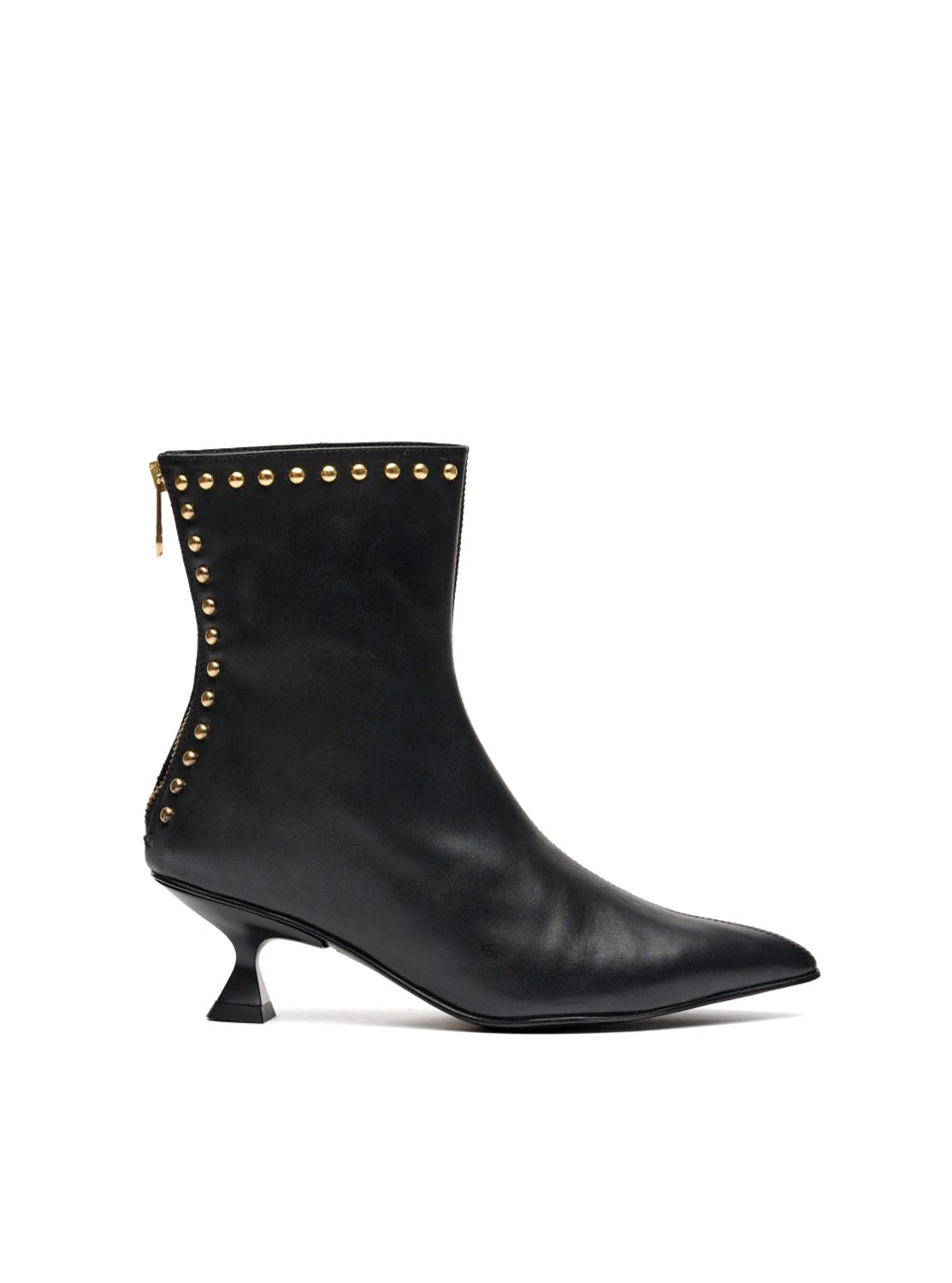 Botín tachas piel negro