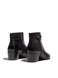 Botín anilla piel negro