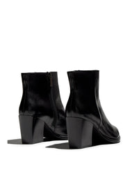 Botín campero piel negro