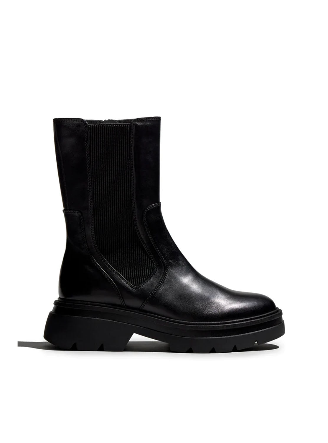 Botín chelsea piel negro