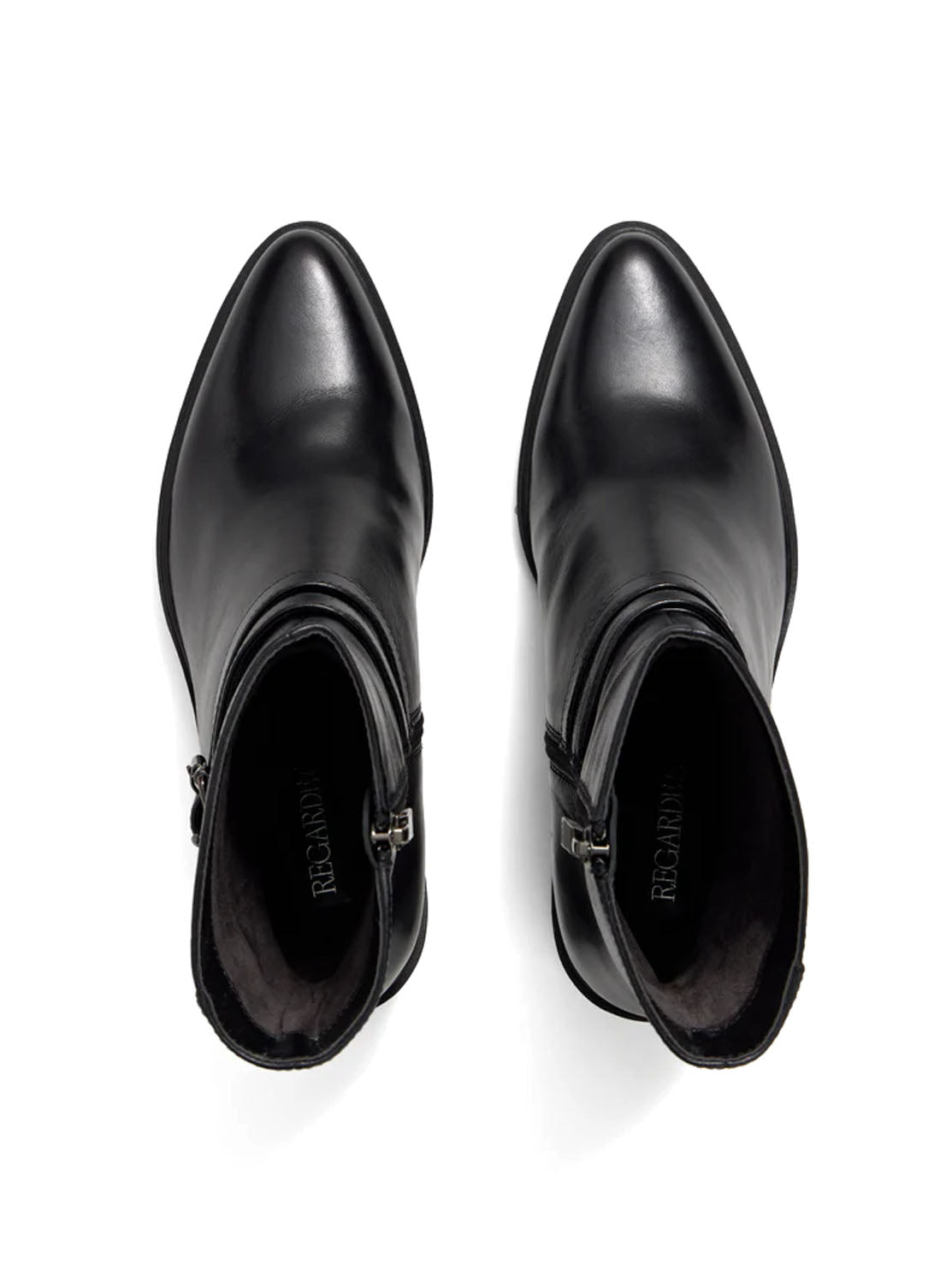 Botín hebillas piel negro