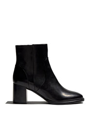 Botín tacón basic piel negro