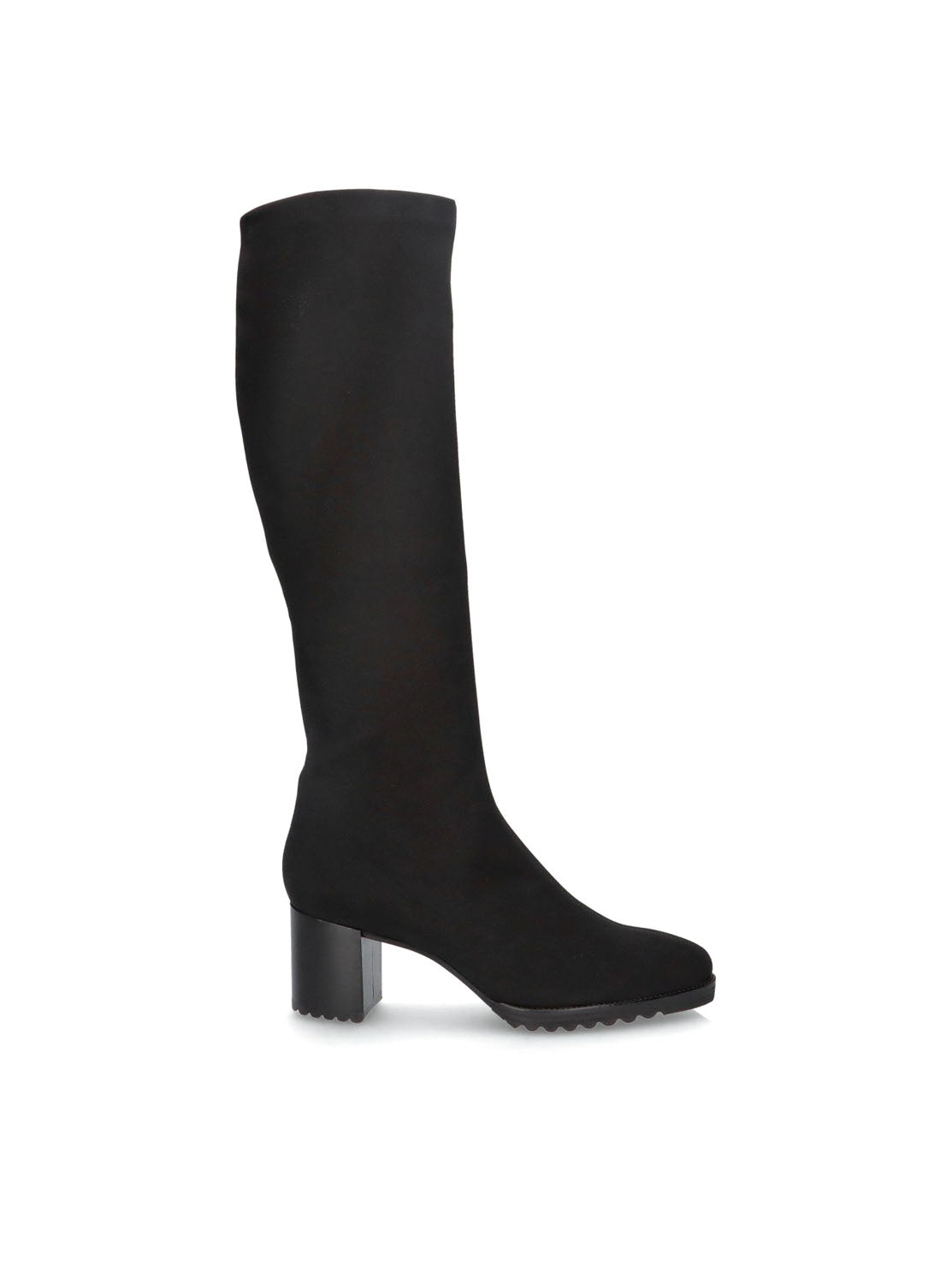Bota alta "CINDY" licra negro