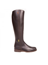 Bota estilo montar piel marrón