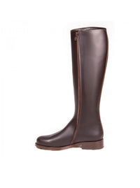 Bota estilo montar piel marrón