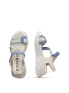 Sandalia maxi sport piel azul