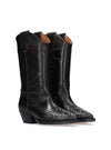 Bota cowboy tachuelas piel negro