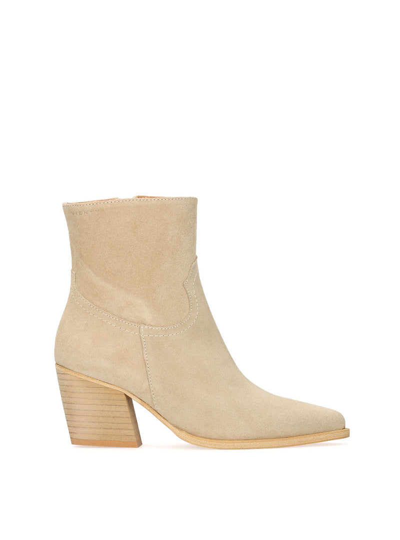 Botín cowboy basic ante beige