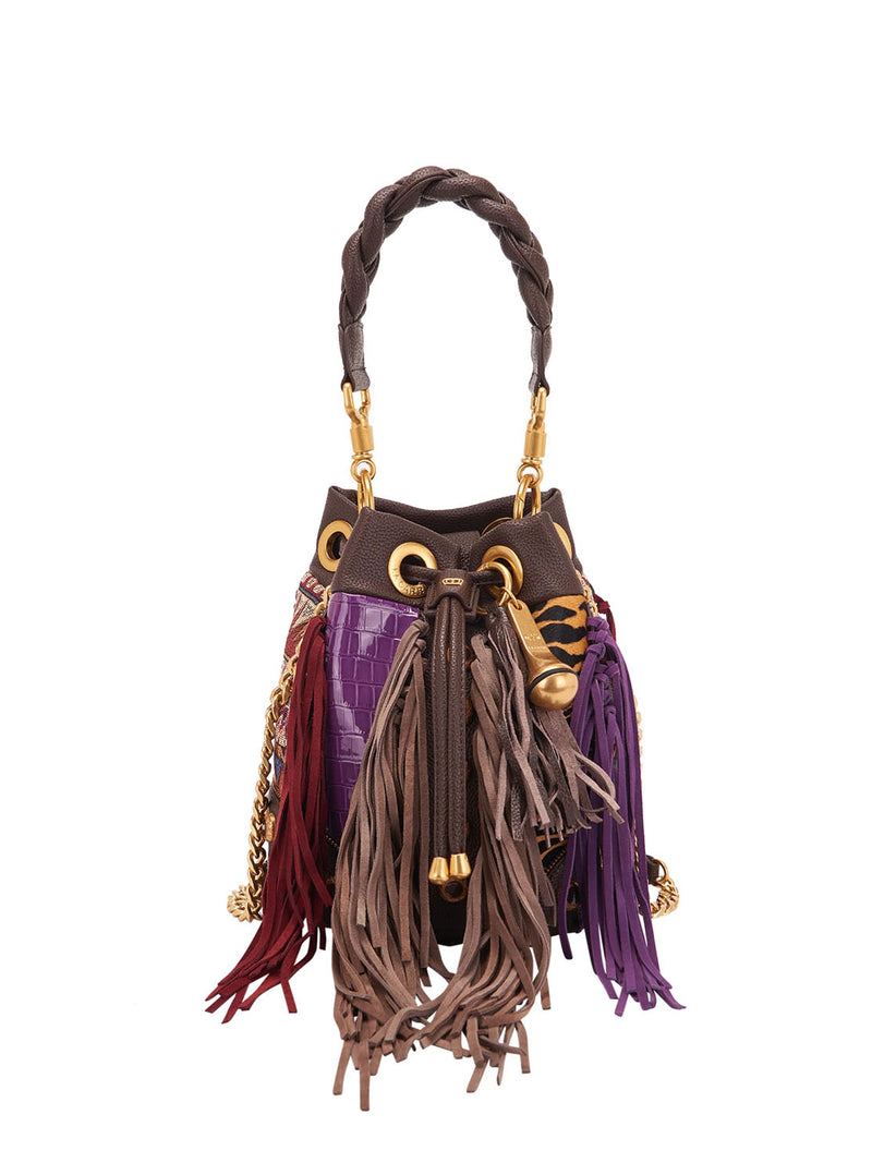 Bolso bucket "SAMANTHA" marrón