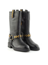 Bota biker piel negro