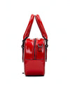 Bolso de mano charol rojo