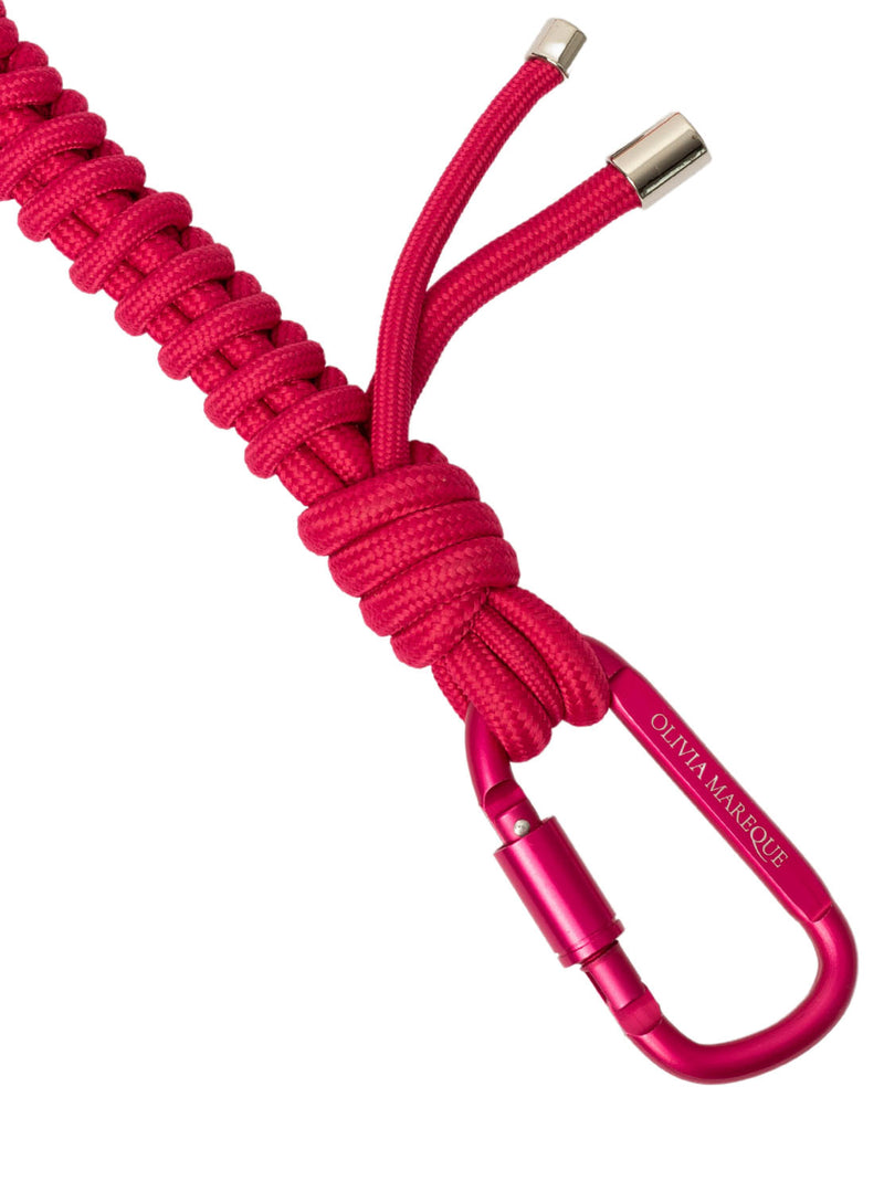 Cadena corta nylon rosa