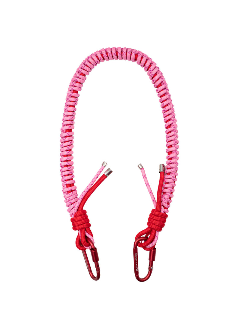 Cadena larga nylon combi rosa