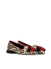 Slipper borlas animal print