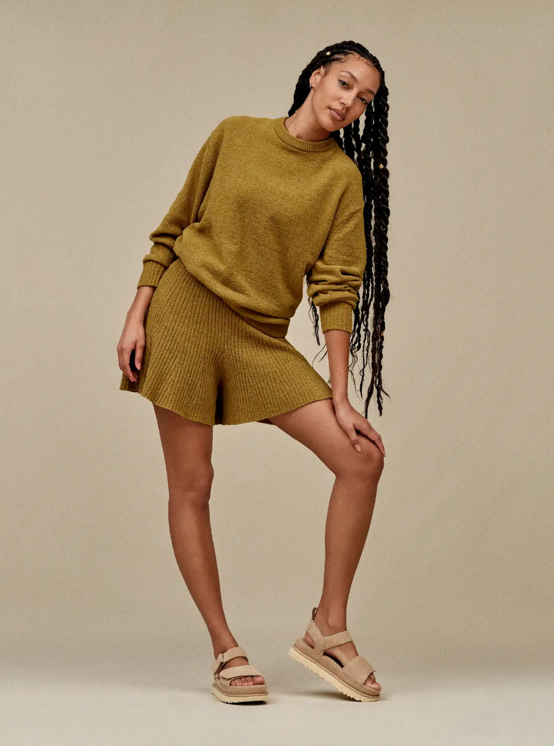 Sandalia "Goldenstar Hi" ante sand