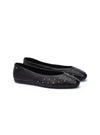 Bailarina minimal tachas piel negro
