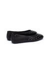 Bailarina minimal tachas piel negro