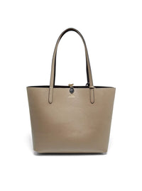 Bolso tote reversible negro-taupe