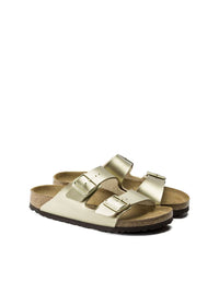 sandalia bio "Arizona" metalizada oro